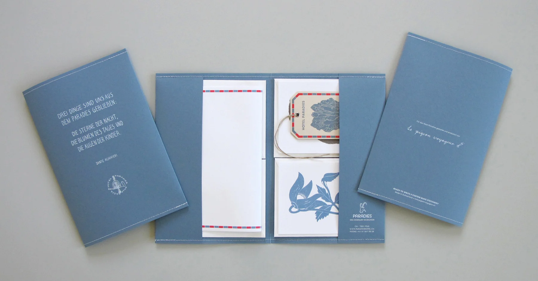 Stationery set, Hotel Paradies Ftan