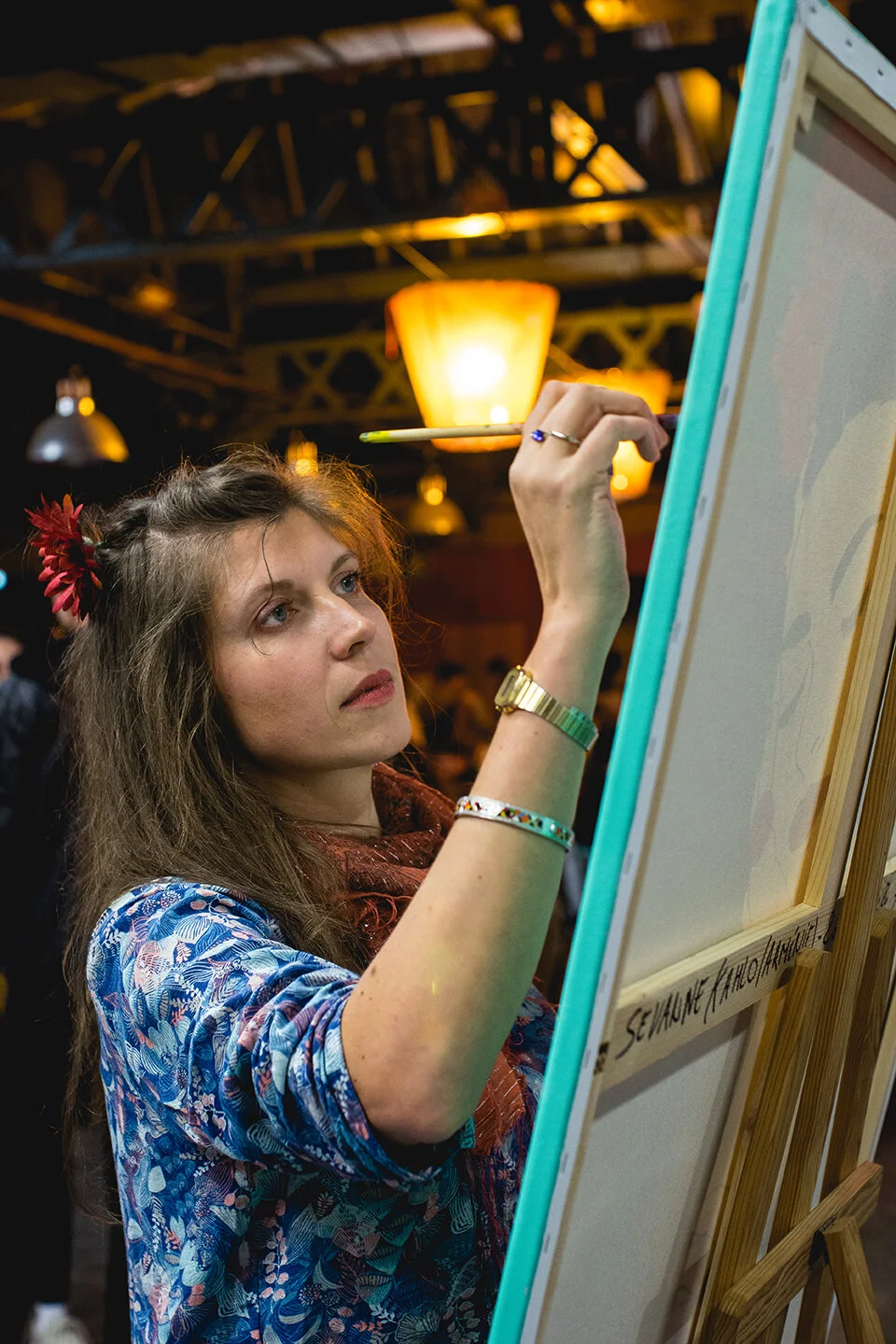 Live painting aux Halles du Faubourg