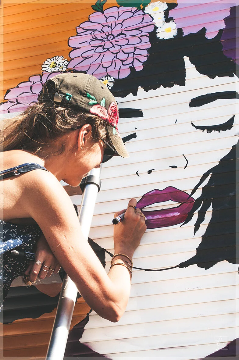 Fresque store Fort Superposition