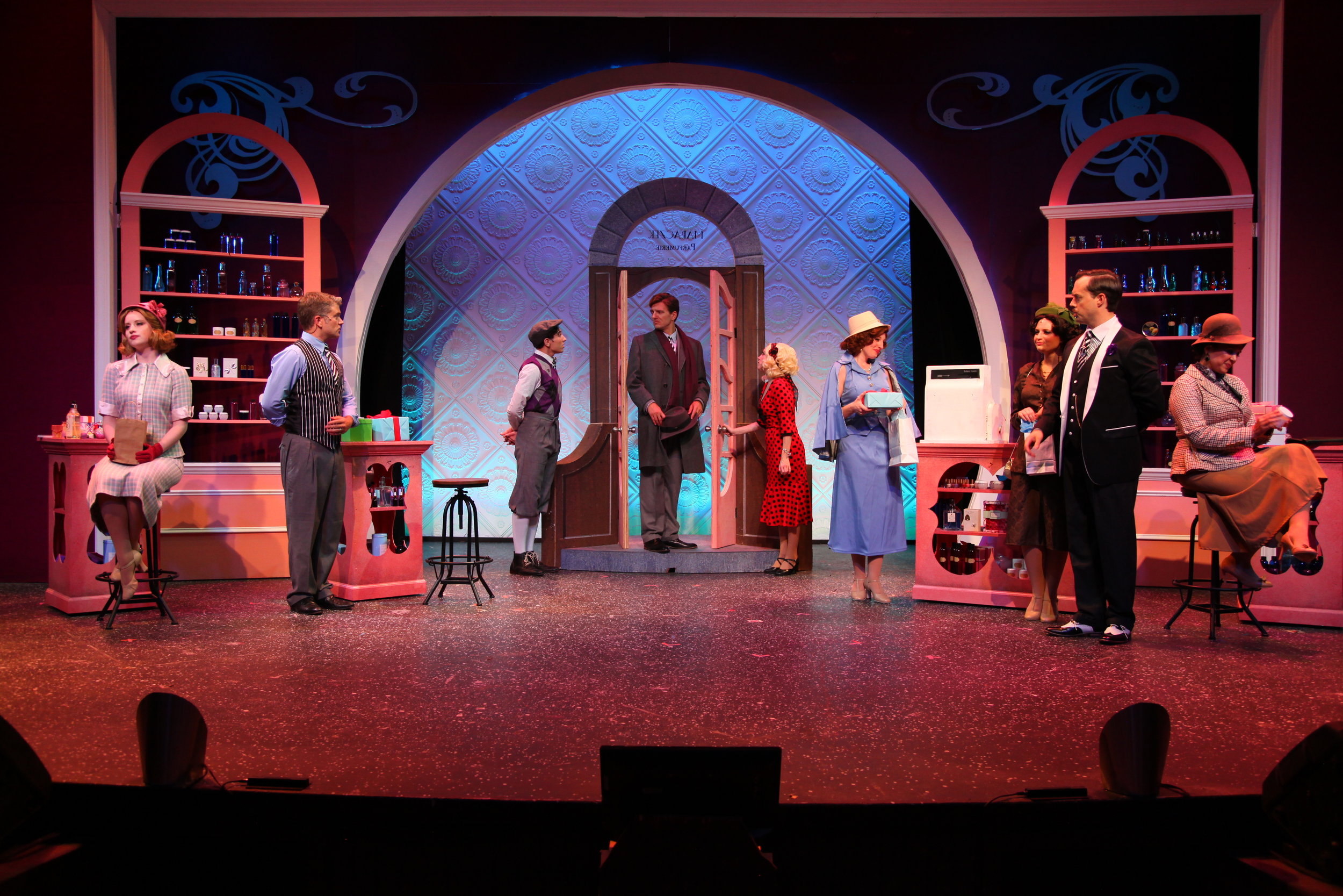  She Loves  Gretna Theatre  Director: Thomas Cote  Scenic Designer: Kyle Dixon  Lighting Designer: Diana Duecker  Technical Director: Jordan Bohl     Photos provided by Michael Feldser   