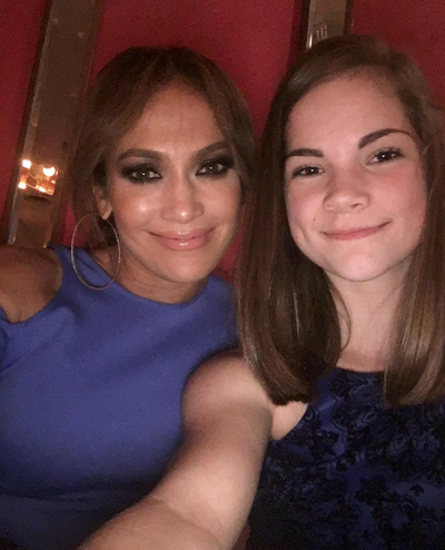 Eva with Jennifer Lopez