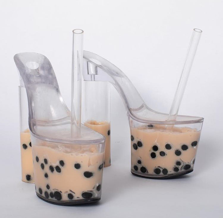 Bubble Tea Shoes by Ziting Zhou