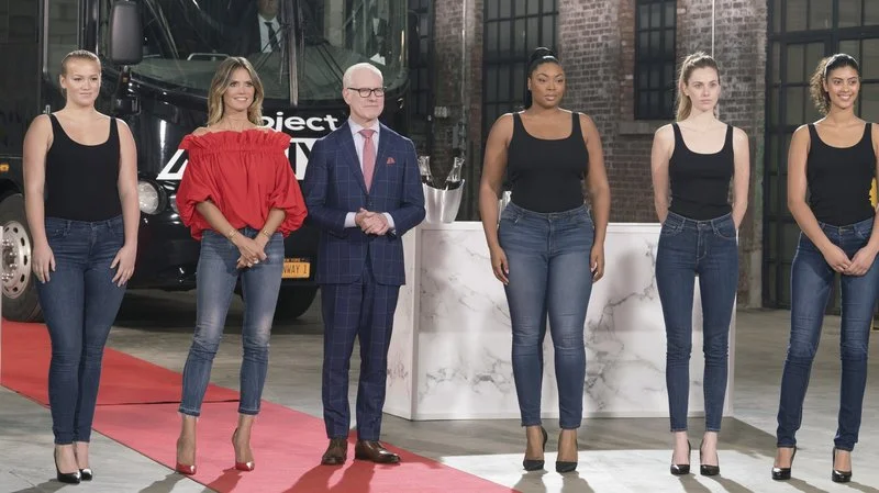 A group of models from Season 16 of Project Runway