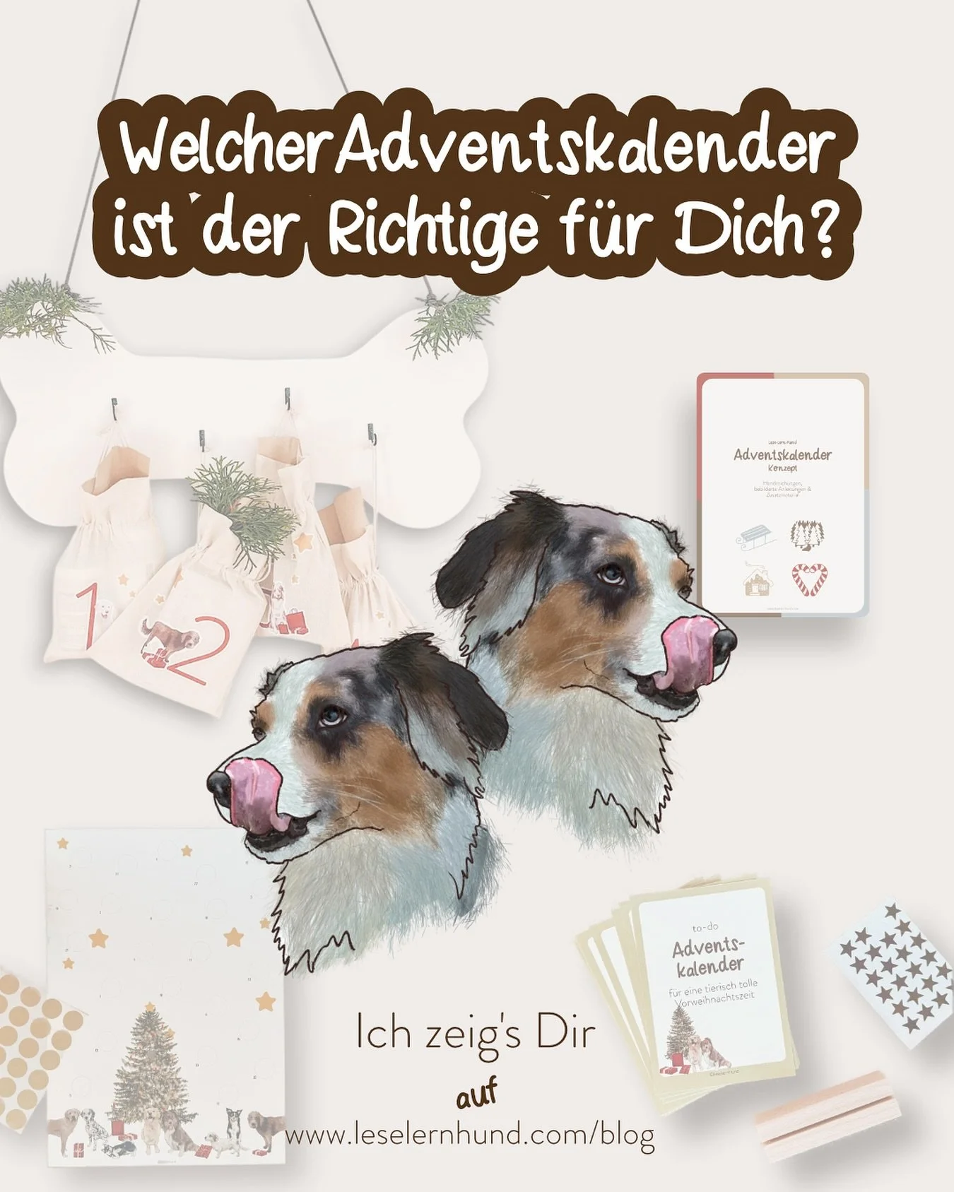 Du bist dir unsicher? 🤔
Ob und welcher Adventskalender deine tiergest&uuml;tzte Arbeit bereichern k&ouml;nnte?

Dann schau mal in meinen neuen BlosPost rein - da hab ich meine Adventskalender f&uuml;r dich kategorisiert. Einmal nach der Anzahl deine