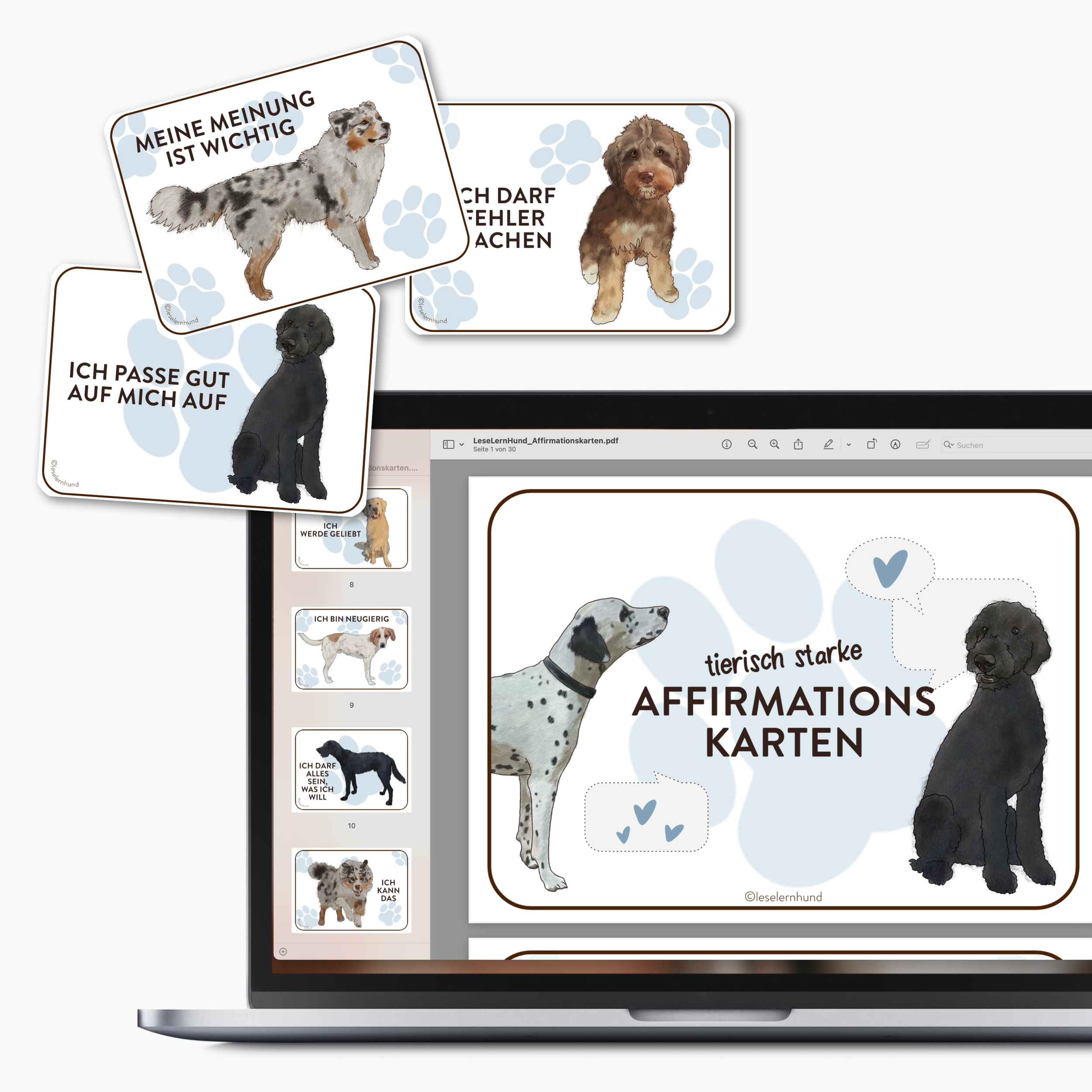 tierisch starke Affirmationskarten
