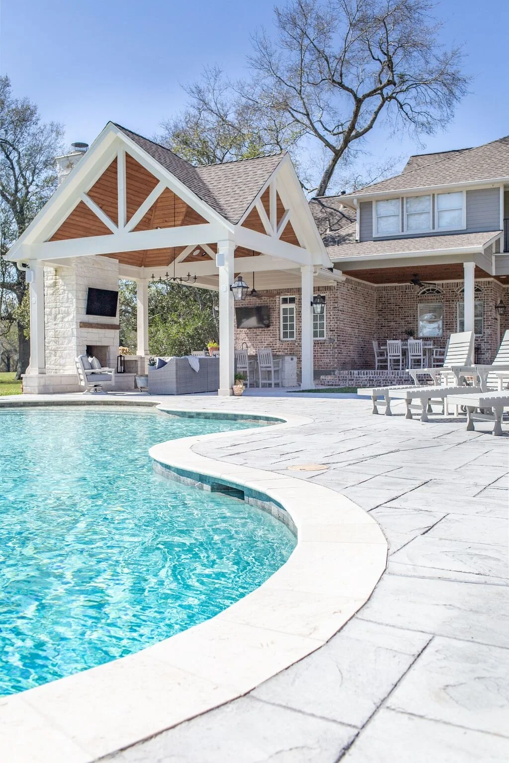 gm outdoor living landscape on Tomball Texas Outdoor Patio Design Moore House Interiors