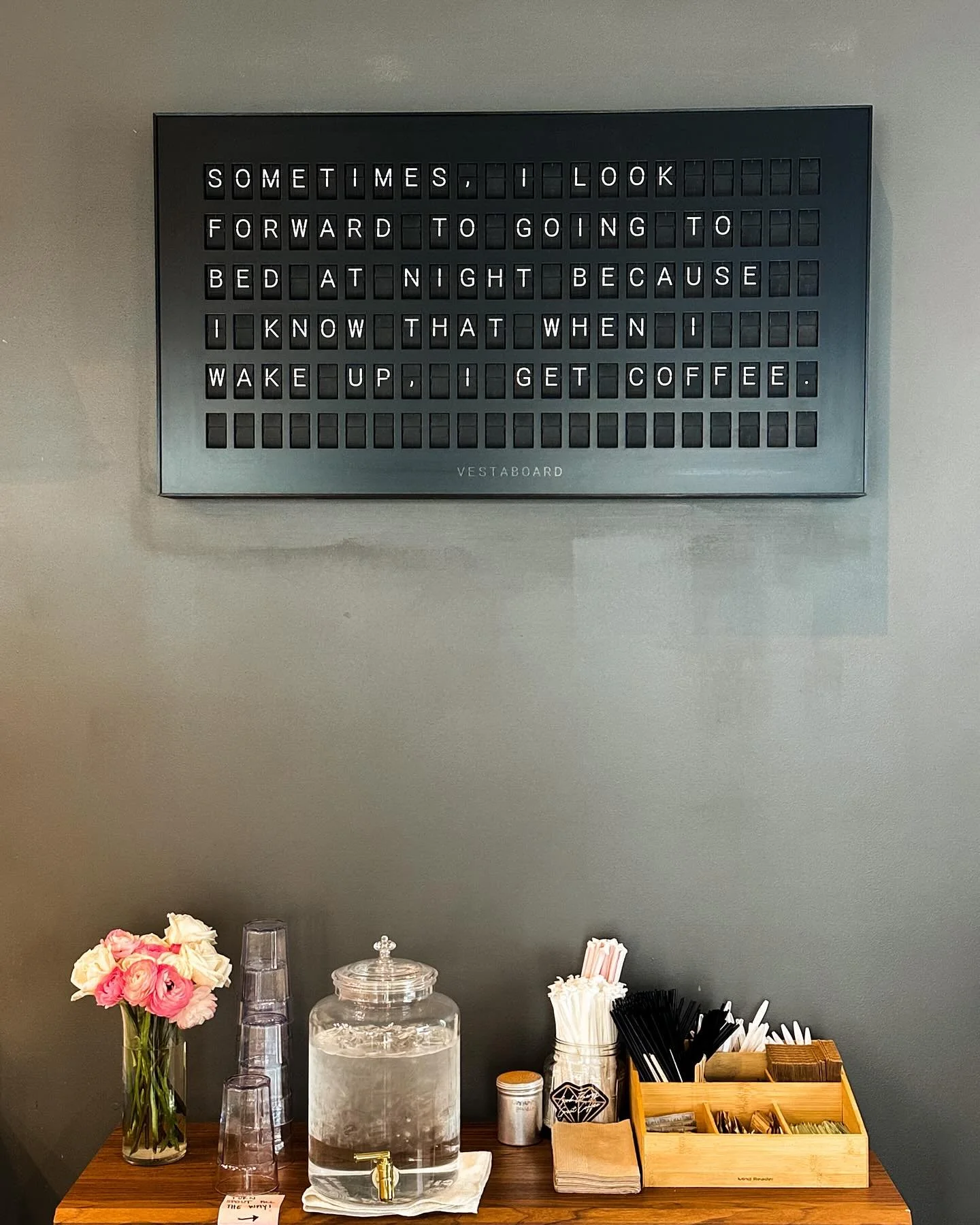 Can&rsquo;t resist a fun coffee bar pic ☕️ (and it hits home in a new way now 😉)

@mellelos_coffee was the perfect spot for our snowed-in travel adventures in the #pnw