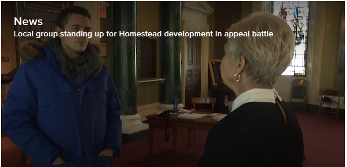 Local interest group vouching for Homestead project in Kingston
