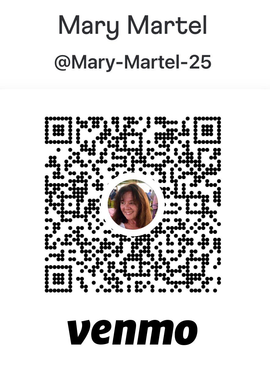 Venmo QR code for @Mary-Martel-25