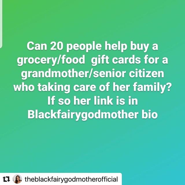 Every day Simone Gordon is out there SAVING LIVES. Please check links in HER bio to help. And follow @theblackfairygodmotherofficial.
If you want to send her a little love, here&rsquo;s her PayPal: Sng2009@yahoo.com  and
Venmo is simone-gordon-4.
She