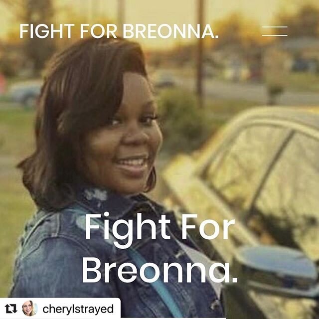 Today Breonna would&rsquo;ve been 27. She should be here celebrating her life. #Repost @cherylstrayed ・・・
Dear friends, Will you join me in fighting for justice for Breonna Taylor today, on what should have been her 27th birthday? Breonna was an EMT 