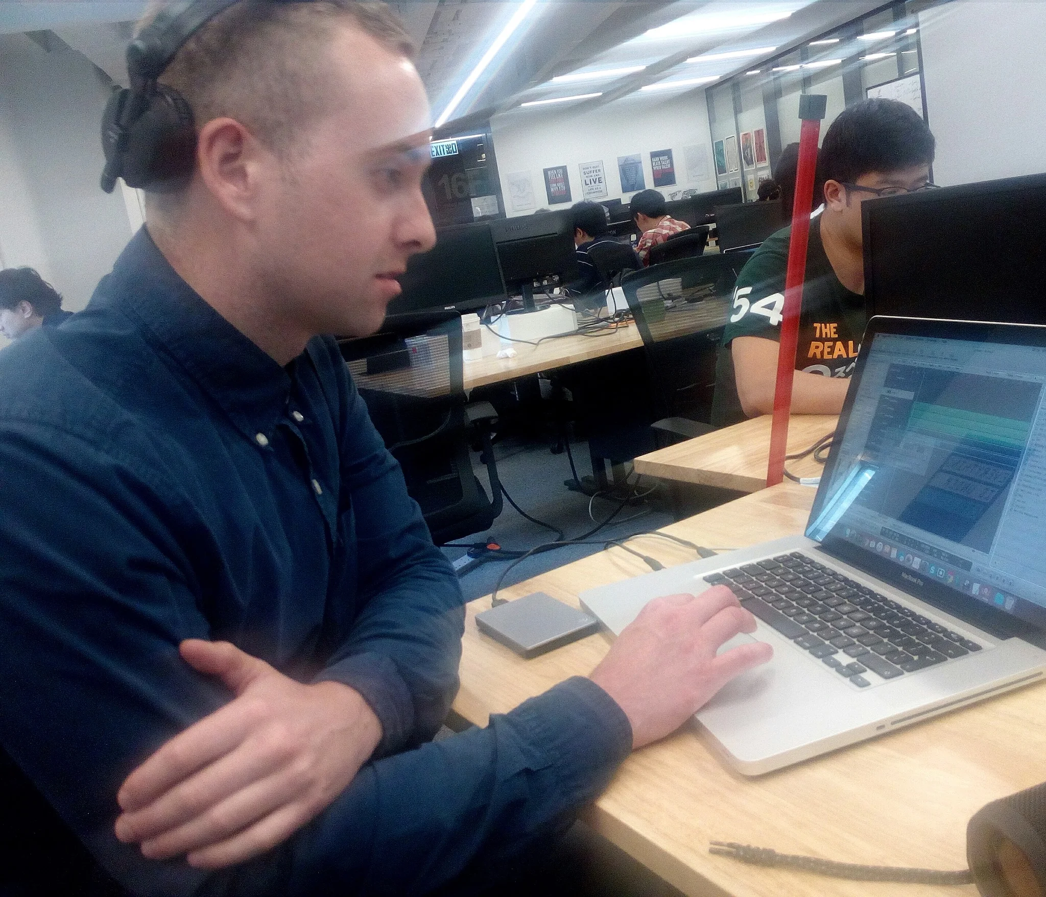  Ben adds texture and depth to the notes generated by MIDITime software from the carbon emissions data (1751 - present) 