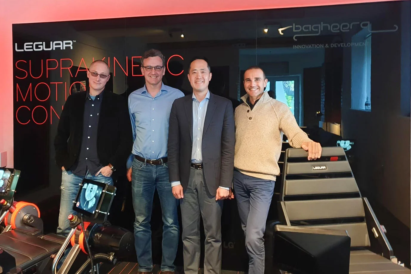 Left to right: Goran Lengelic, Mislav Jelic, Mr. Choi Jung-Seok, Luka Bakrac