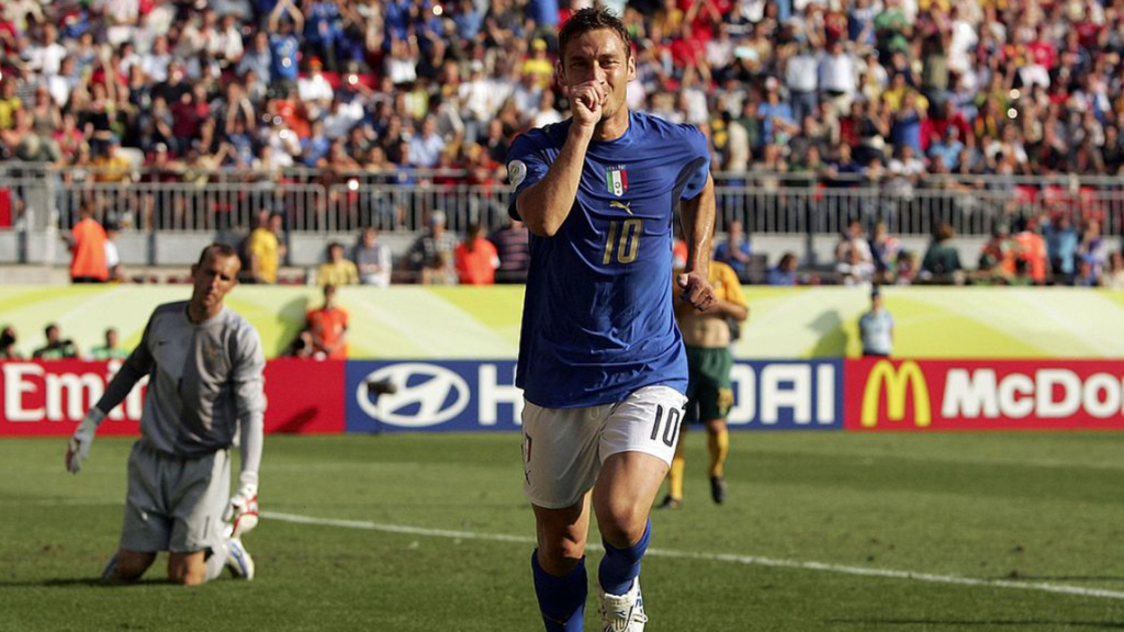 Inspiration: Francesco Totti - eternal presence in the Italian national team, integral to their 2006 world cup win, and lifelong AS Roma player and club icon.