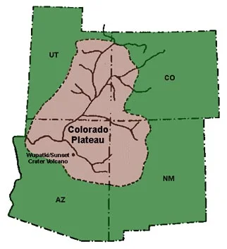 The Colorado plateau region - credit to nps.gov