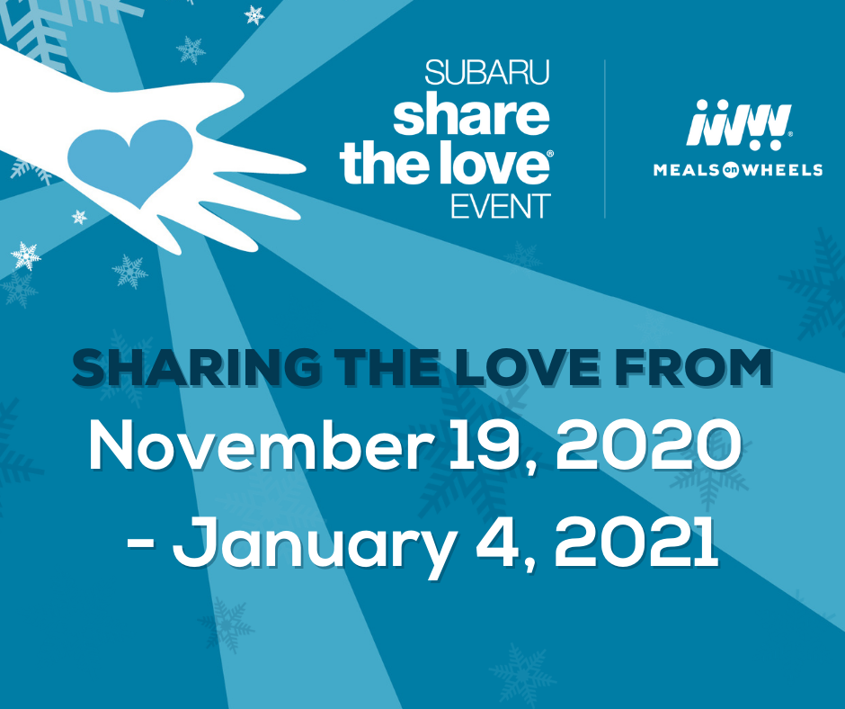 SOS Meals on Wheels joins Thousands of Meals on Wheels Programs across the U.S. in the 2020 Subaru Share the Love Event