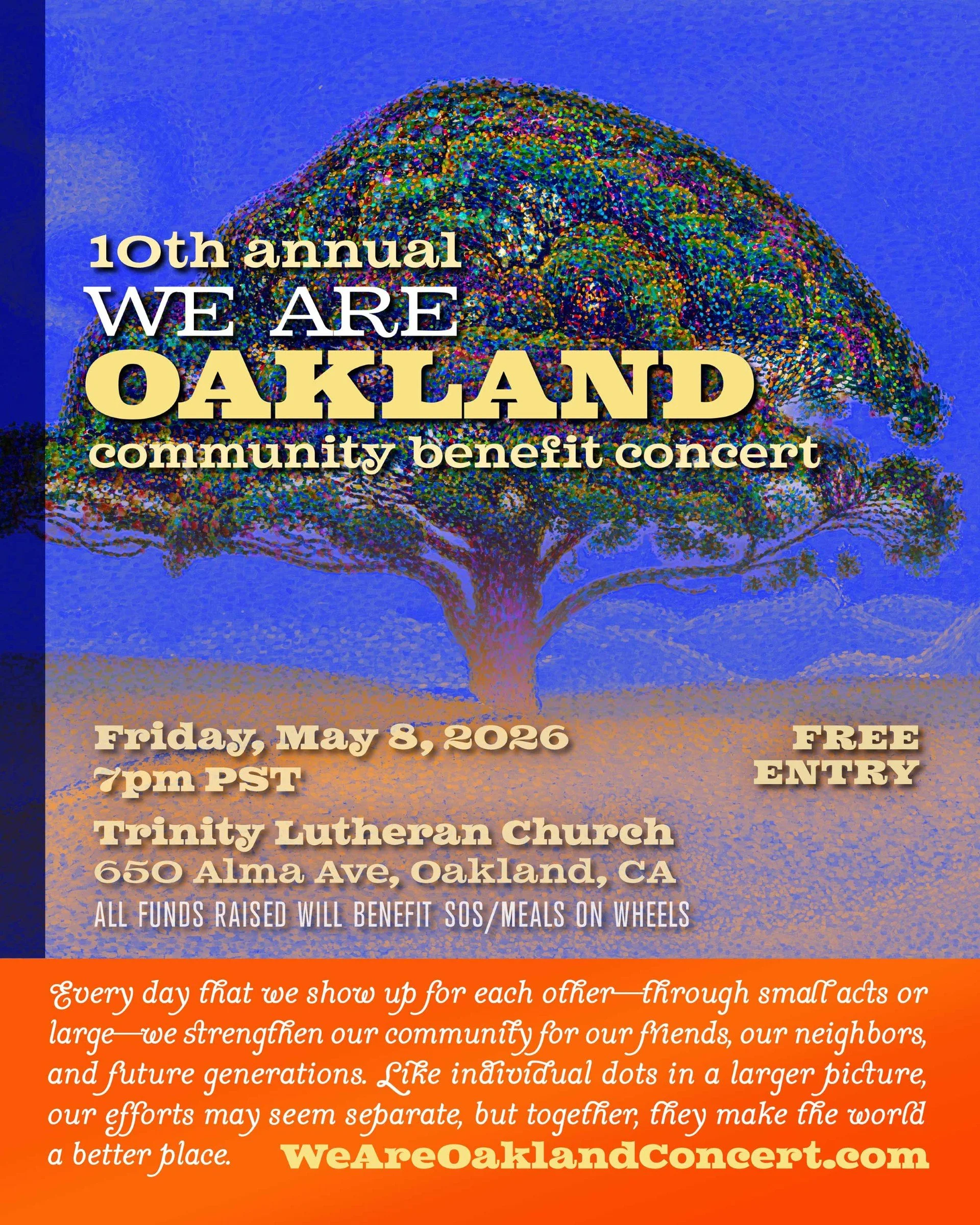 10th Annual WE ARE OAKLAND Community Benefit Concert 