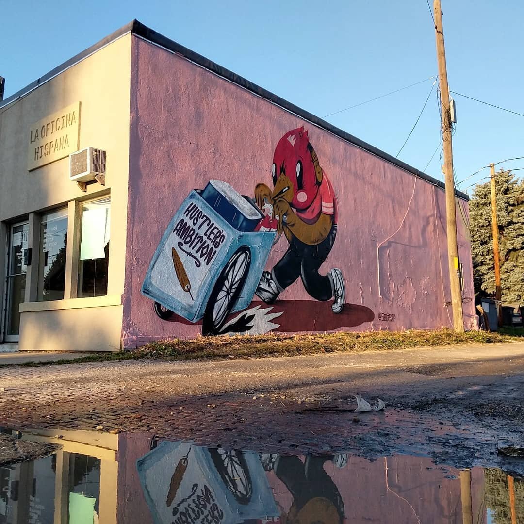 I recently learned that one of our favorite murals, painted by @Sentrock in 2018, was covered up by the property owner.  I was of course not notified by the property owner and it definitely doesn't feel good, but it was within his right to do it. 
I 