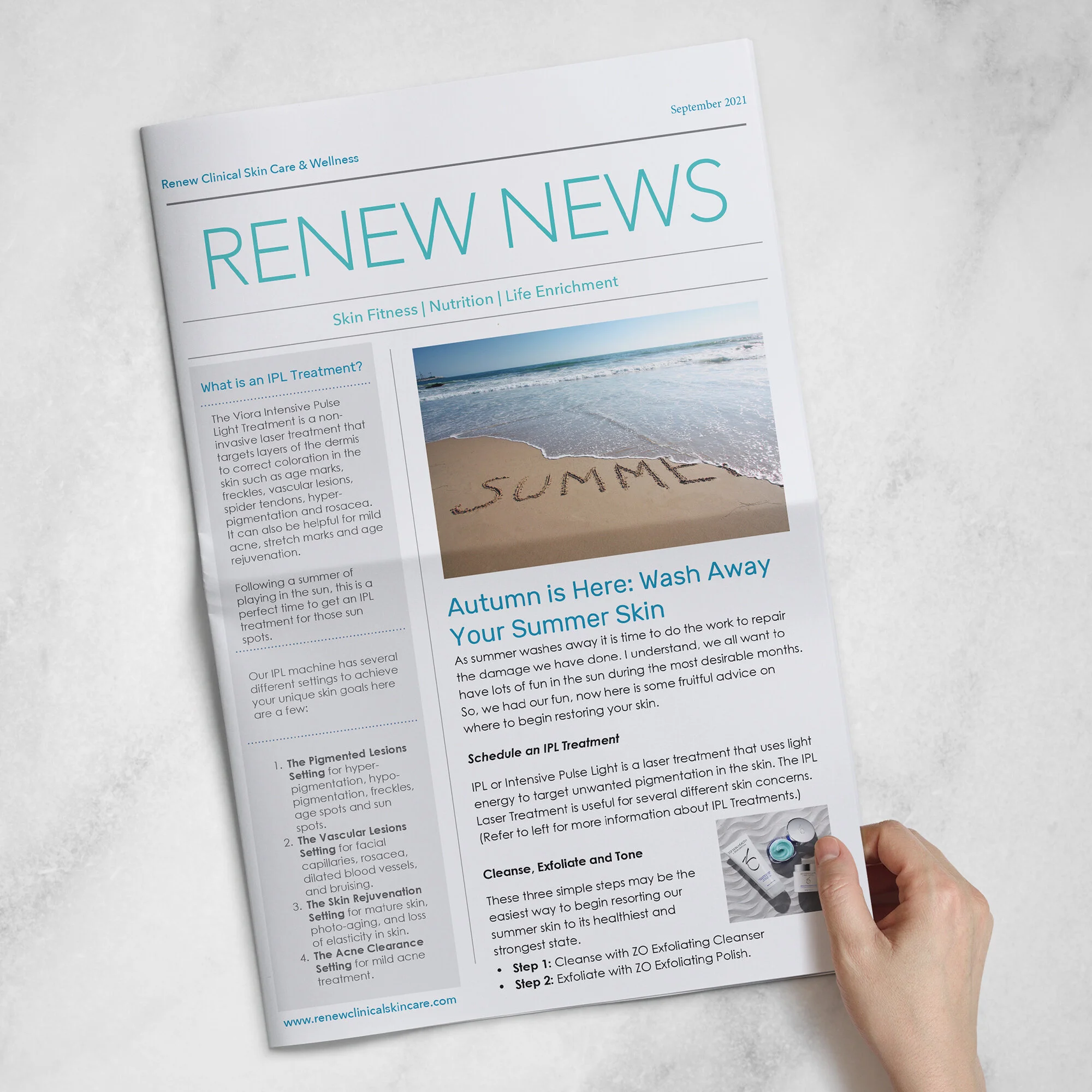 September 2021 | Wash Away Your Summer Skin