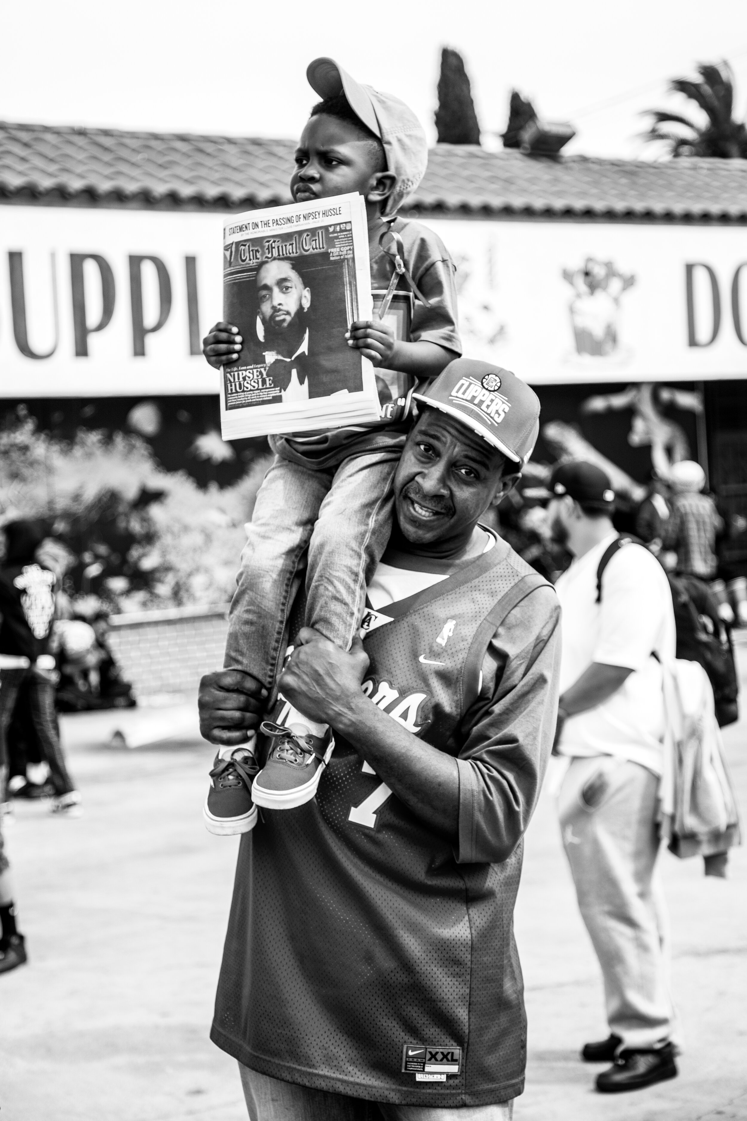  Photos from the Nipsey Hussle funeral procession on April 11, 2019.  