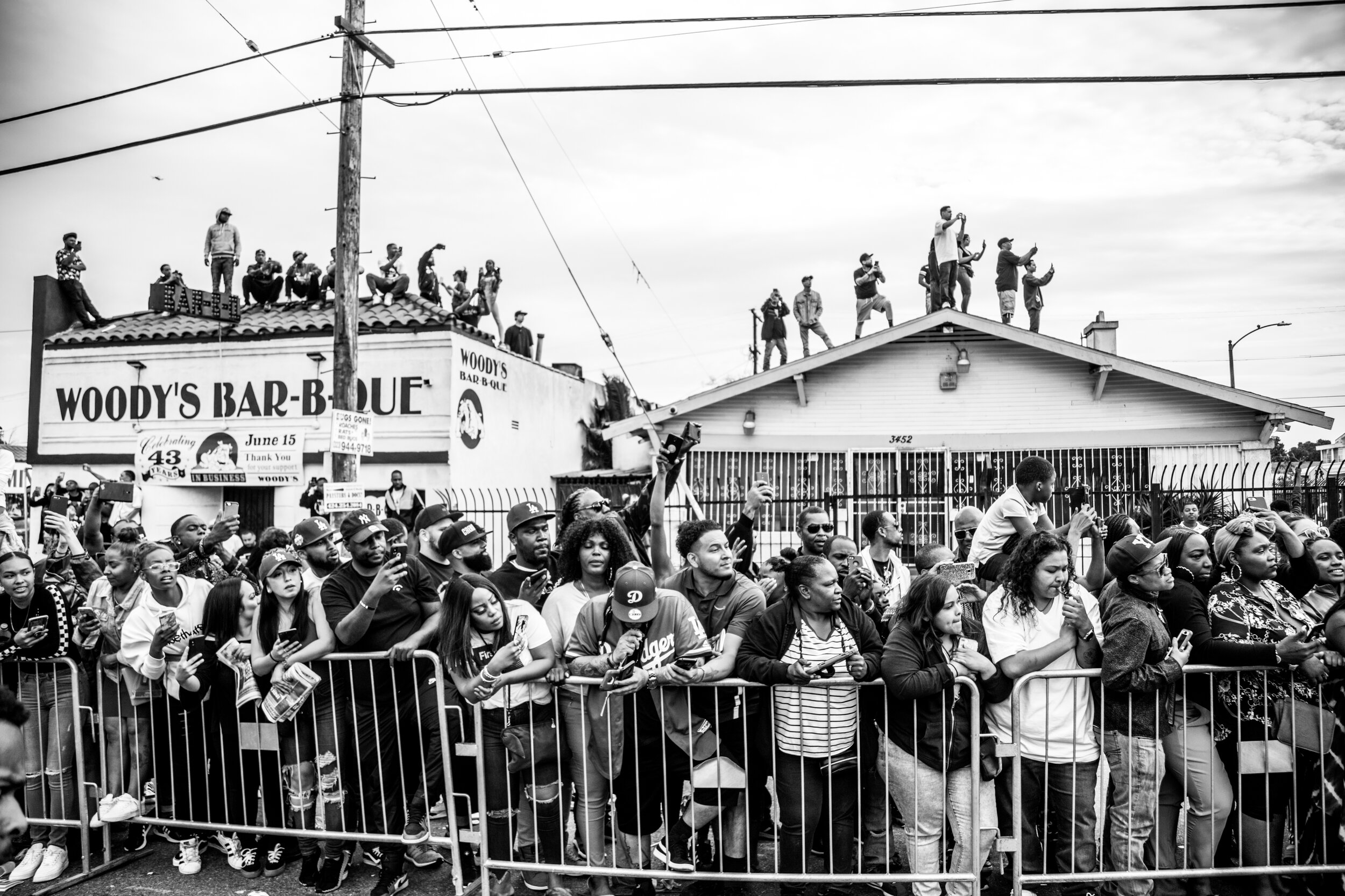  Photos from the Nipsey Hussle funeral procession on April 11, 2019.  