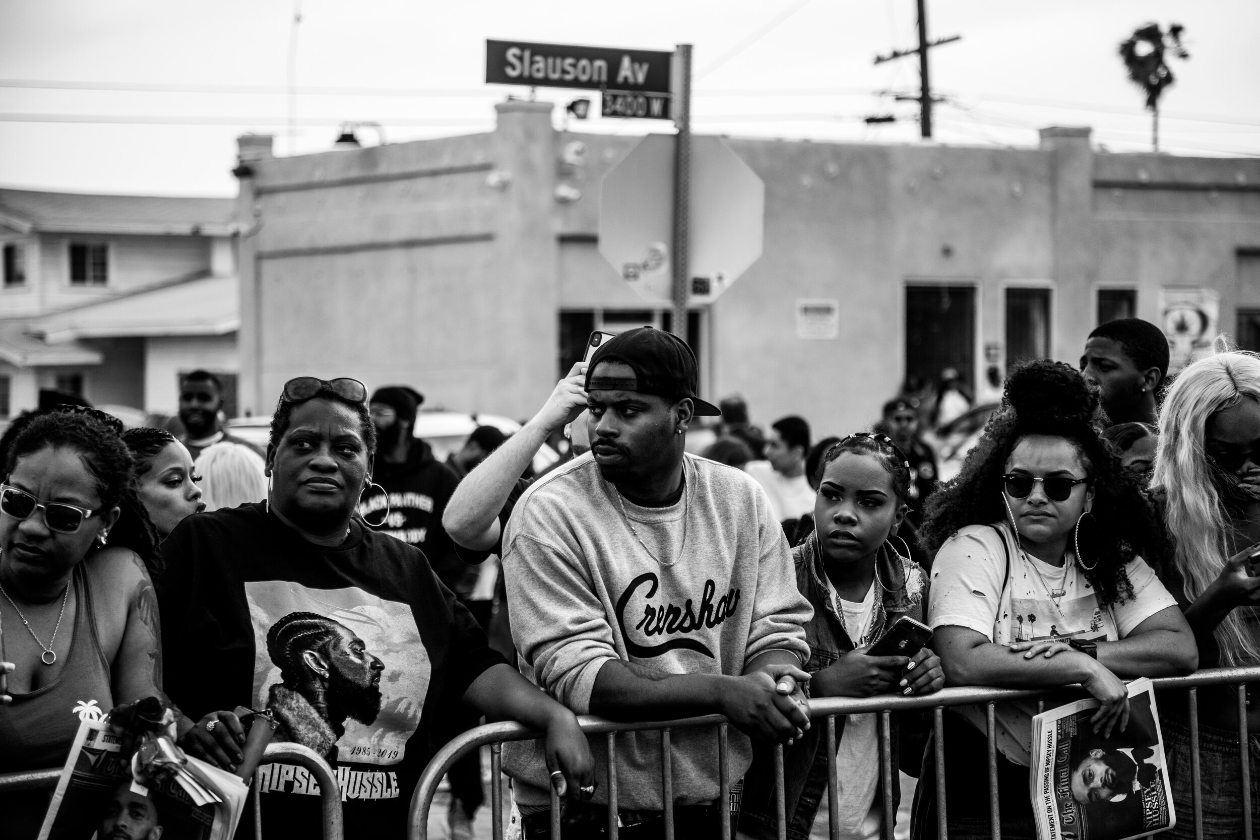  Photos from the Nipsey Hussle funeral procession on April 11, 2019.  