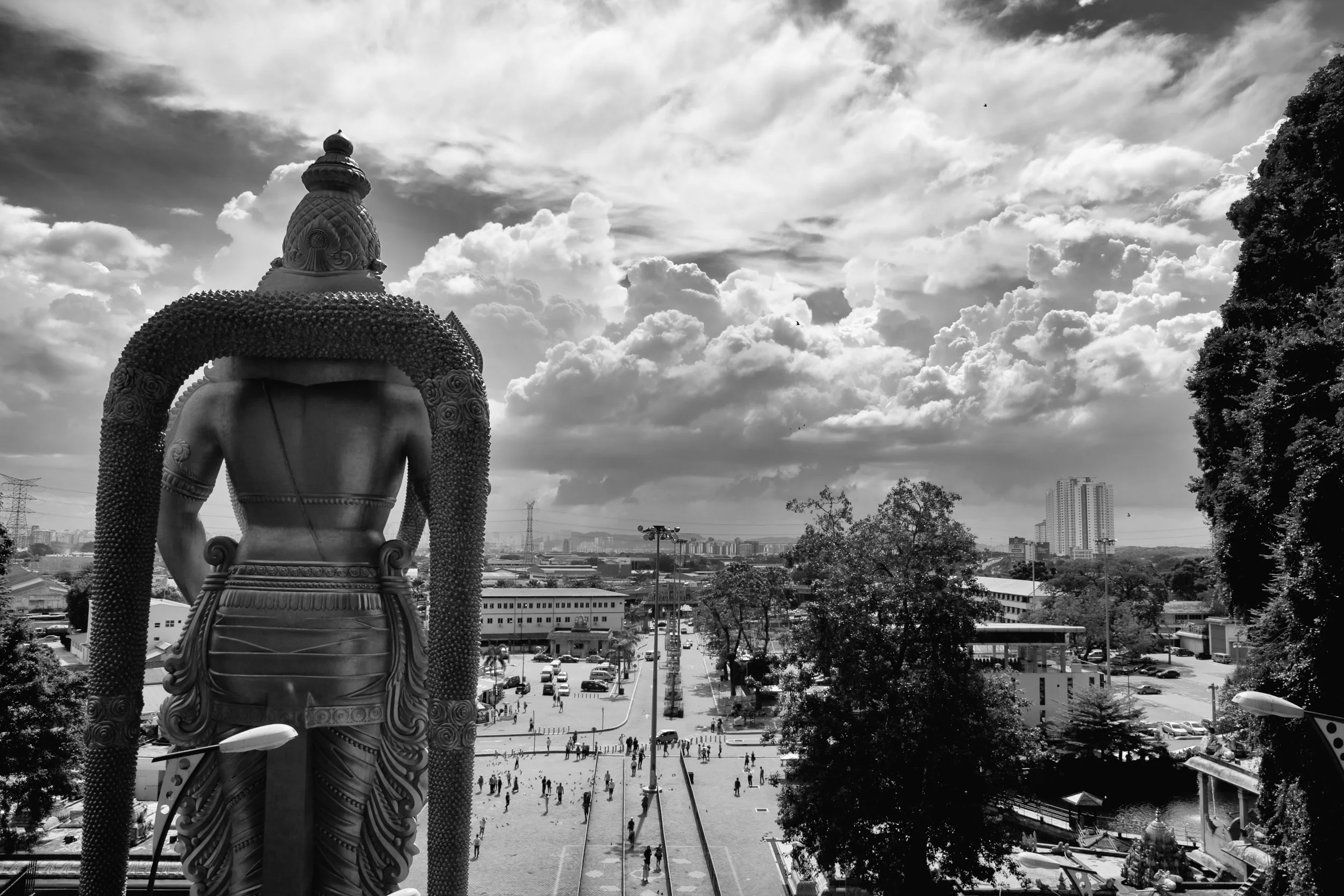 The view from Batu Caves, Kuala Lumpur