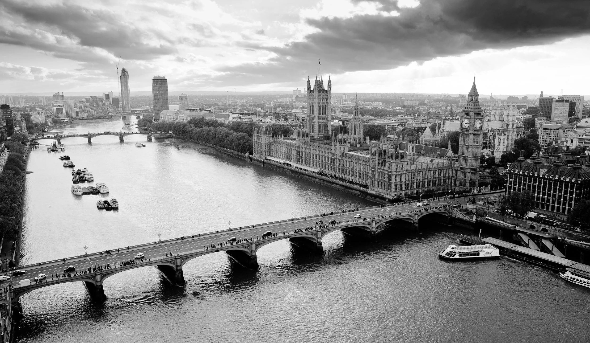 Thames River and Parliament, London