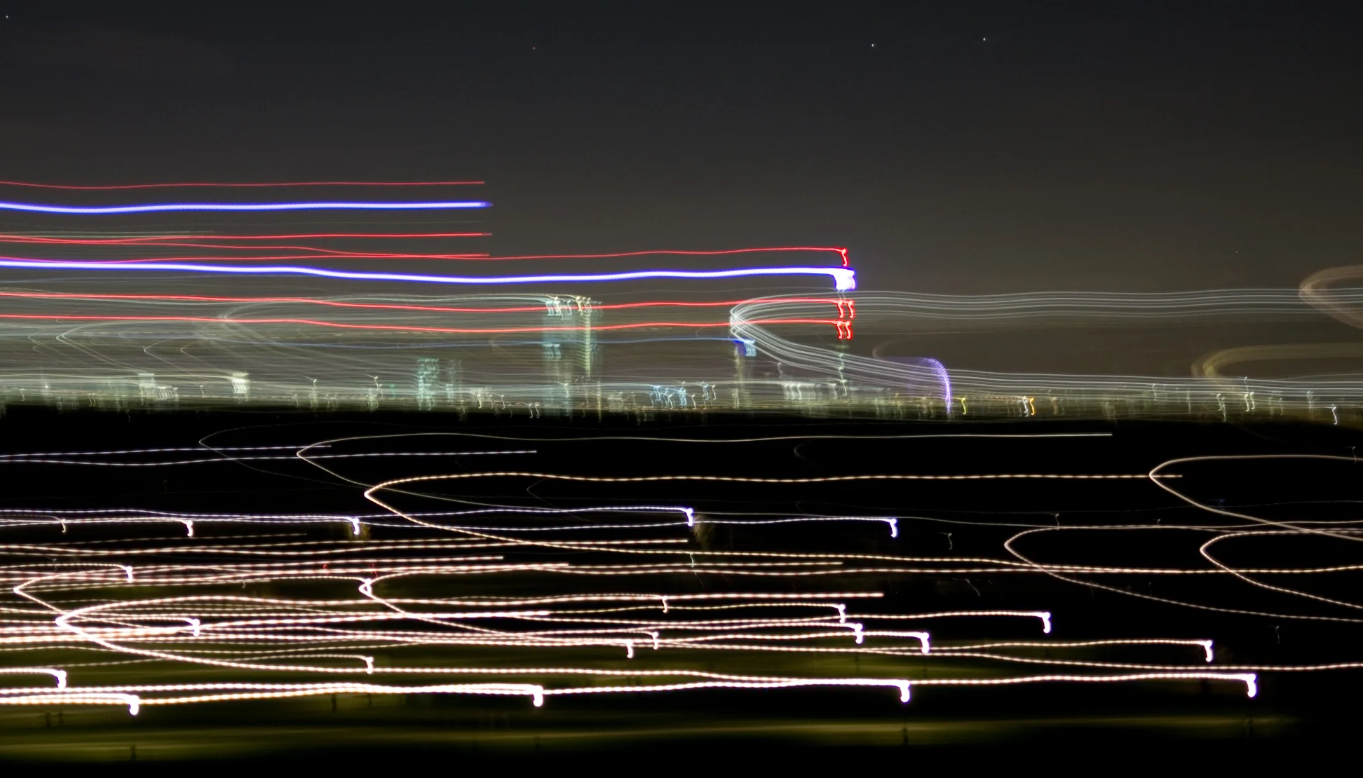 Primrose Hill night sky, London