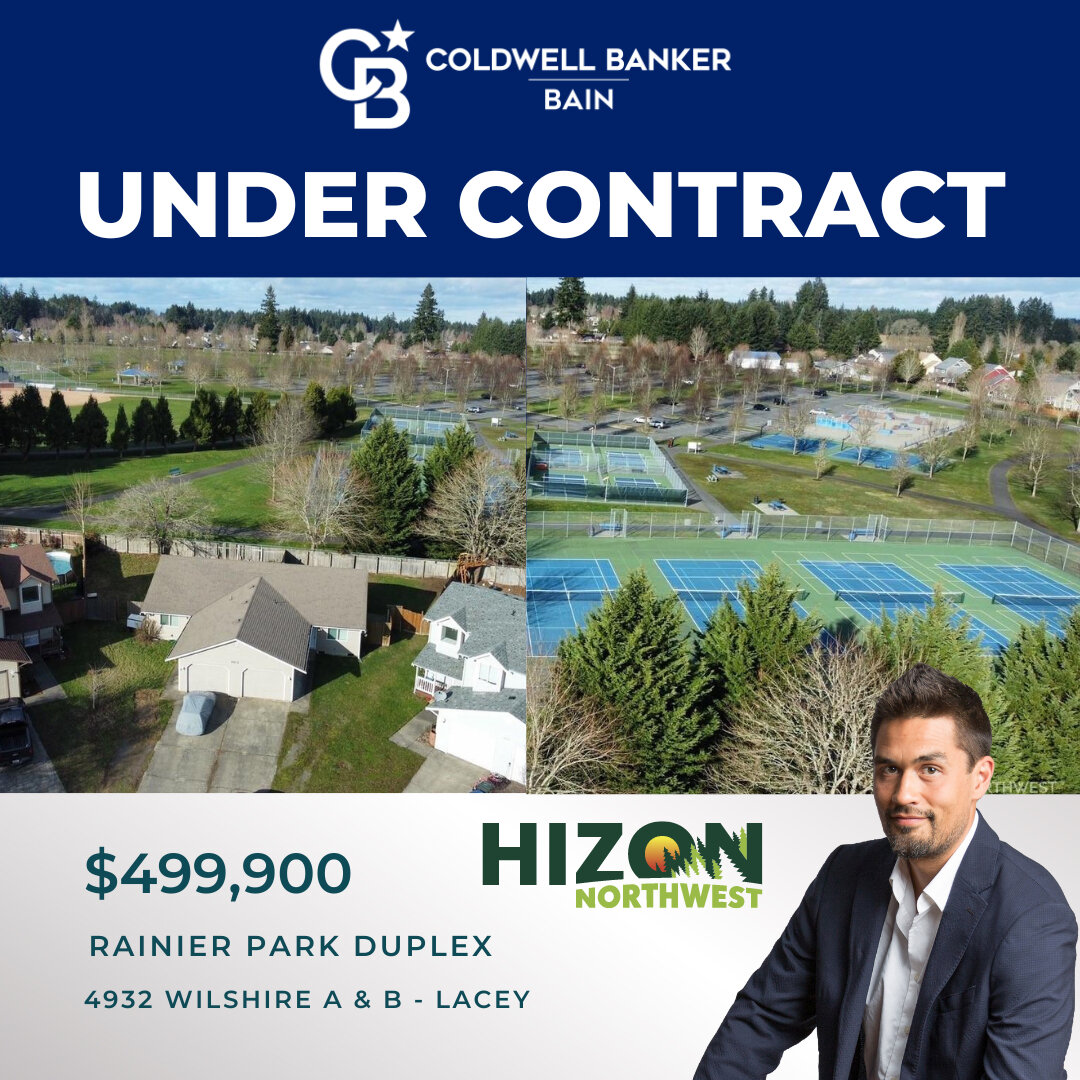 So happy that to get my clients under contract for this awesome duplex in Lacey! Nestled right against Rainer Vista Park in Lacey, renters will have access to the best rec park in the area with fields, tennis and pickle ball courts and big fields! De