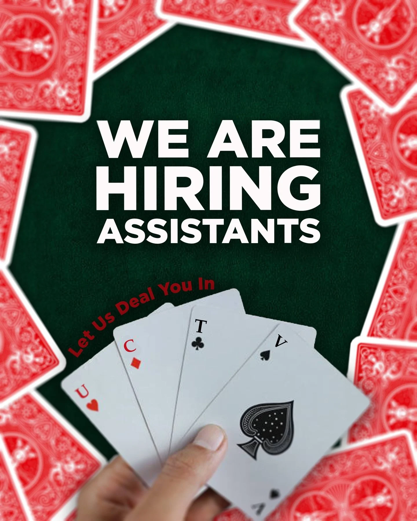 Come work with us! Application links in our bio🎥🃏 #uctv #uconn