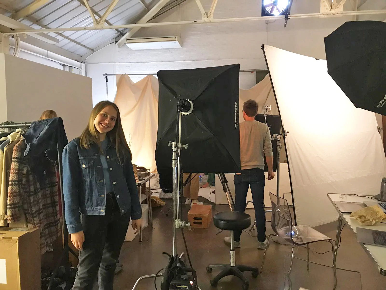 On set with Katrina and House of Fraser