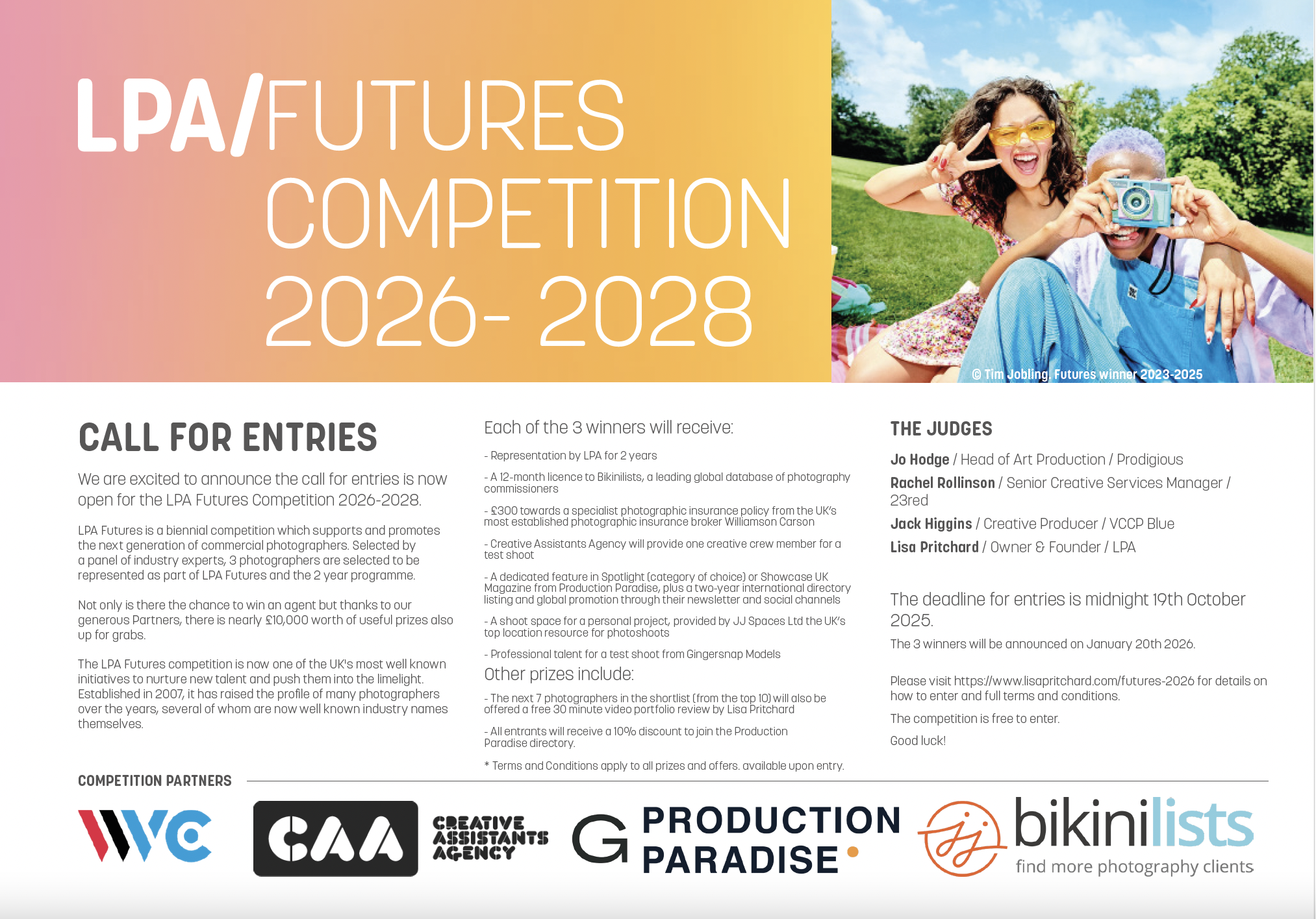 LPA FUTURES '26 CALL FOR ENTRIES NOW OPEN!