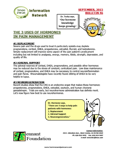 Bulletin 46: The 3 Uses Of Hormones In Pain Management