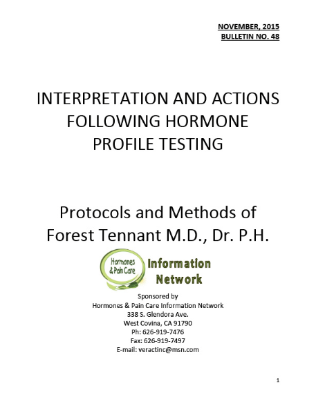 Bulletin 48: Interpretations And Actions Following Hormone Profile Testing