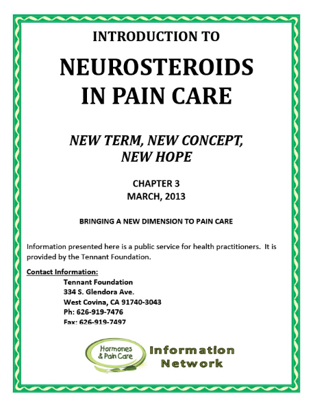 Chapter 3: Neurosteroids In Pain Care