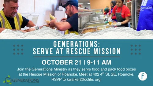 Generations, Rescue Mission — Fellowship Community Church