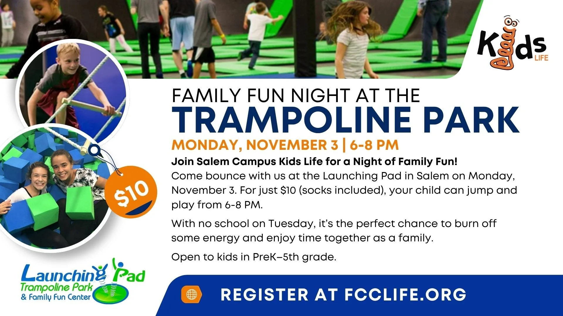 Family Fun Night at the Trampoline Park, SALEM — Fellowship Community ...
