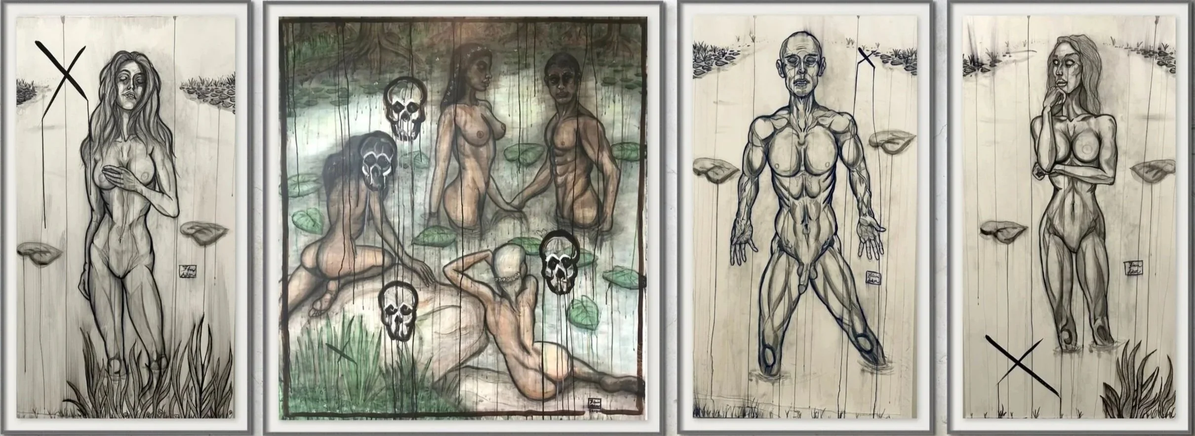 Hylas and the Nymphs quadriptych by Blair Aiken – seduction, betrayal, and surrender to beauty