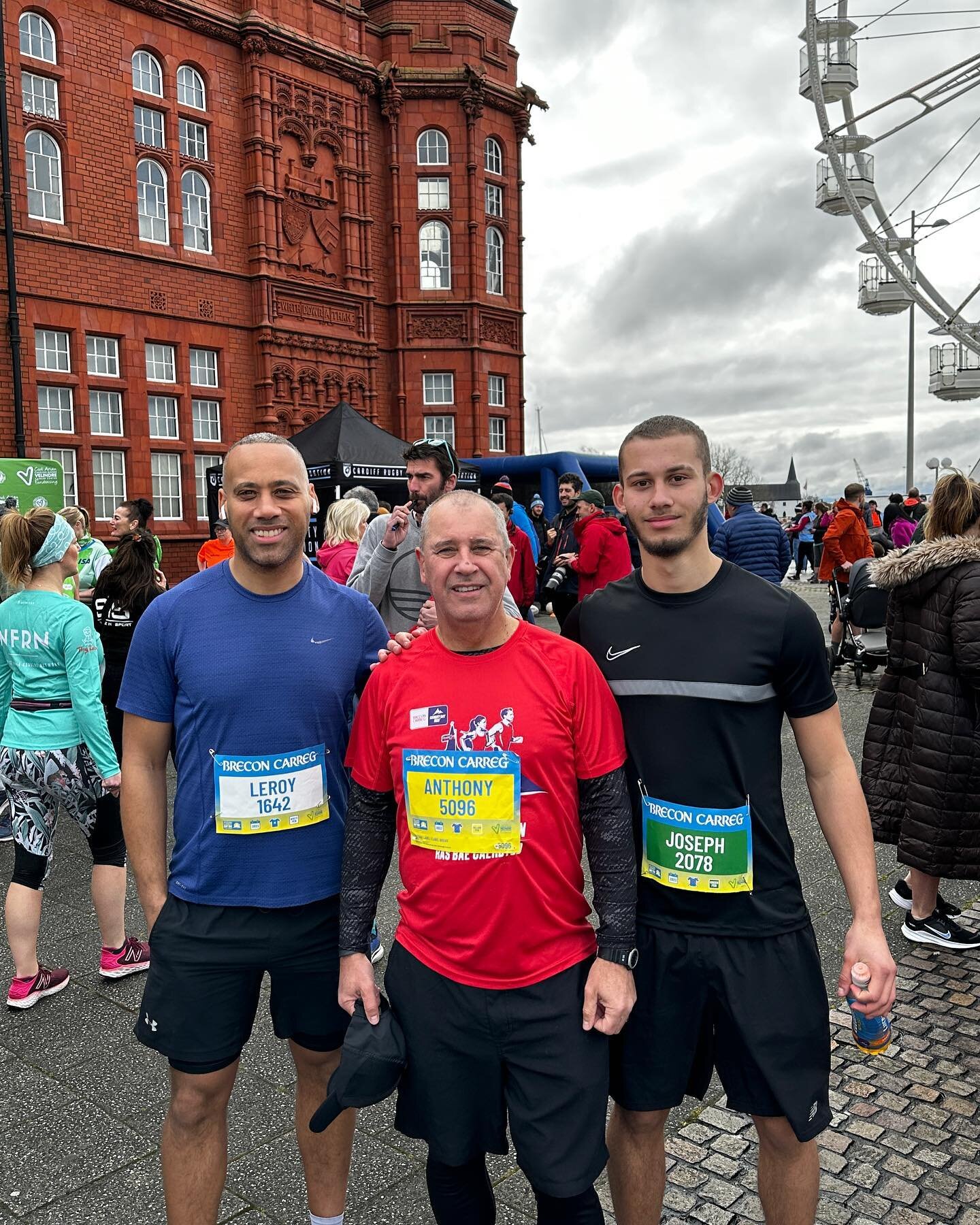 What a morning and what an honour to run with my son and father #cardiffbay10k