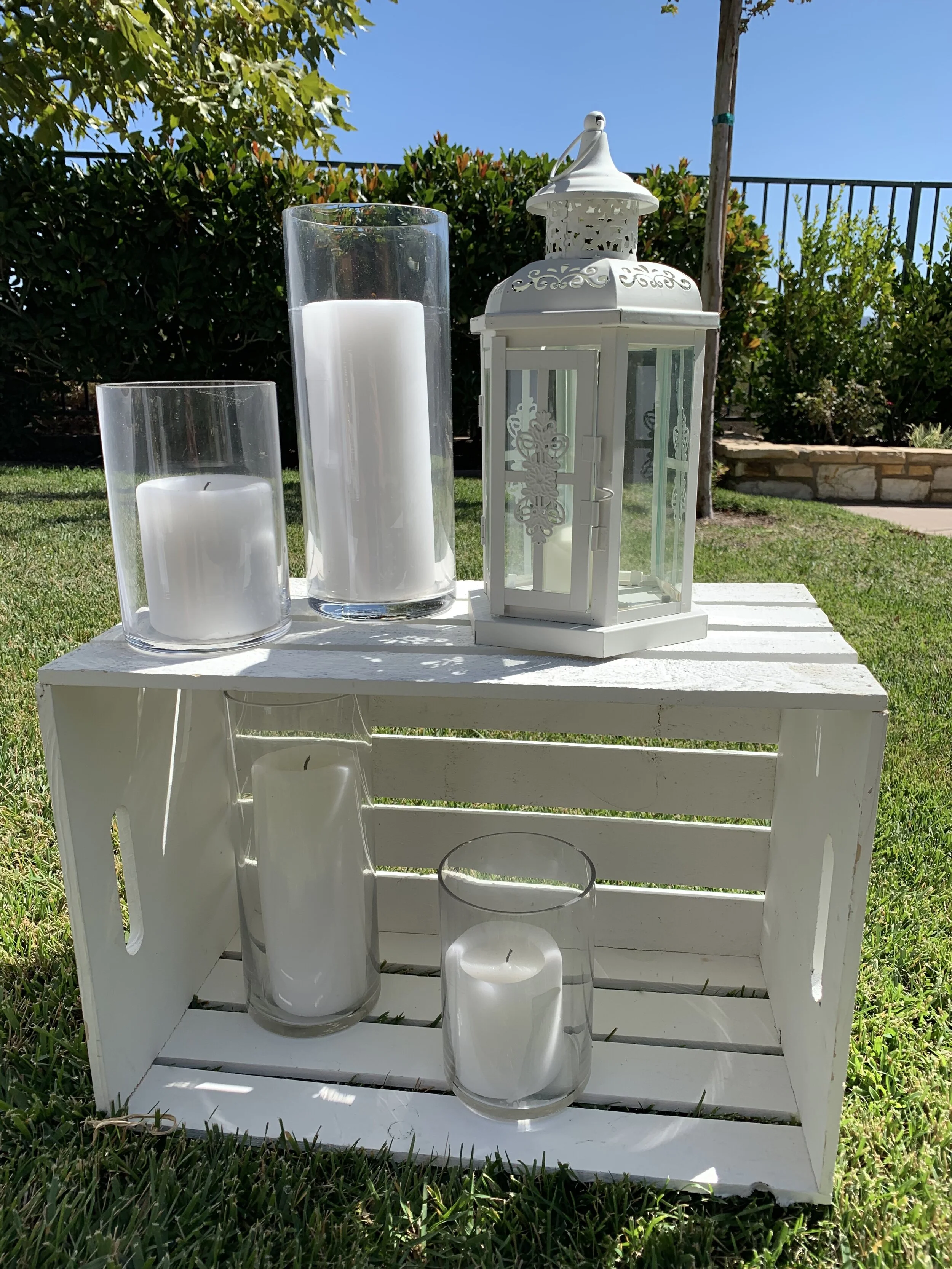 White Metal Lantern