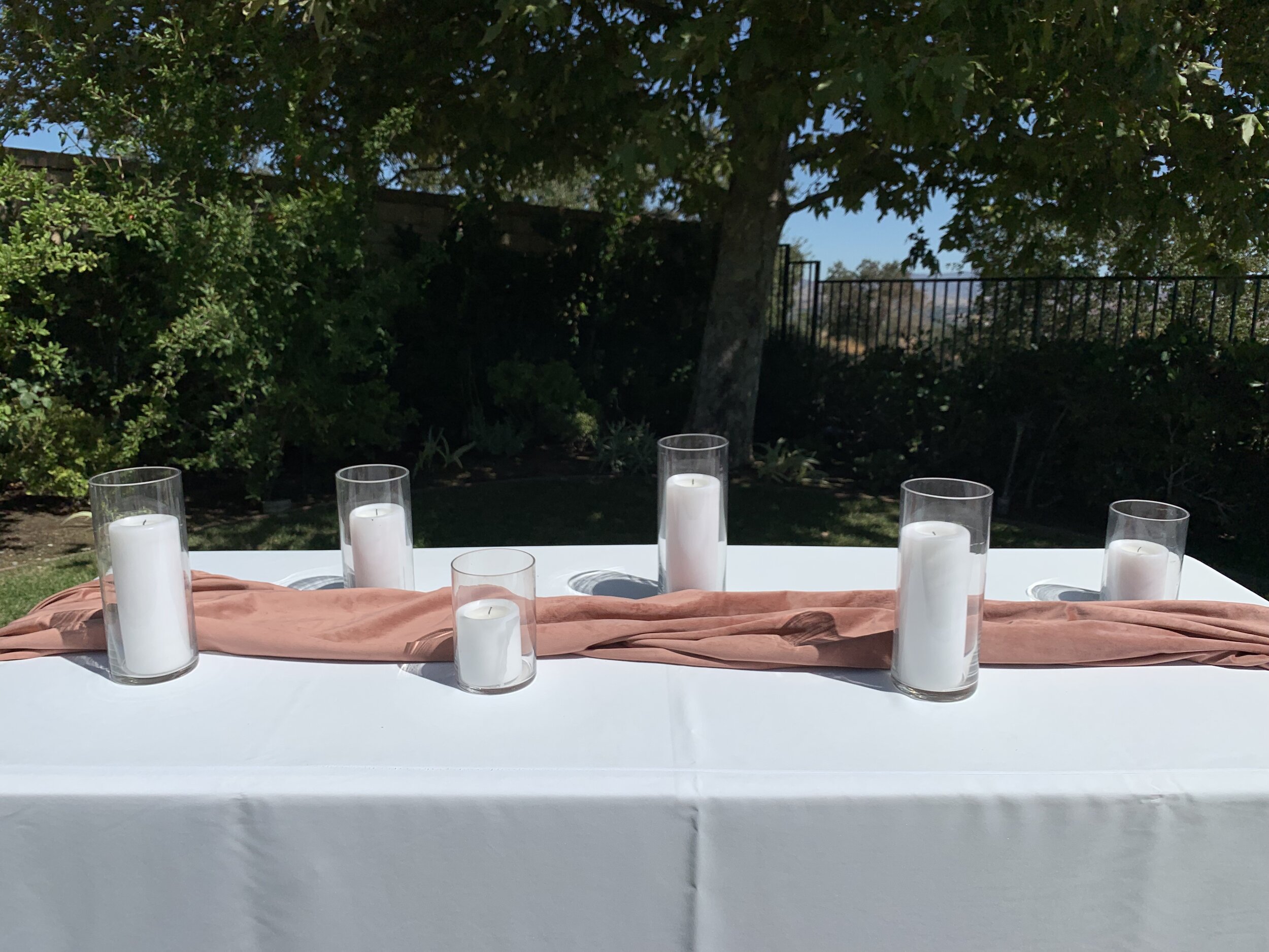 Glass Hurricane Vases