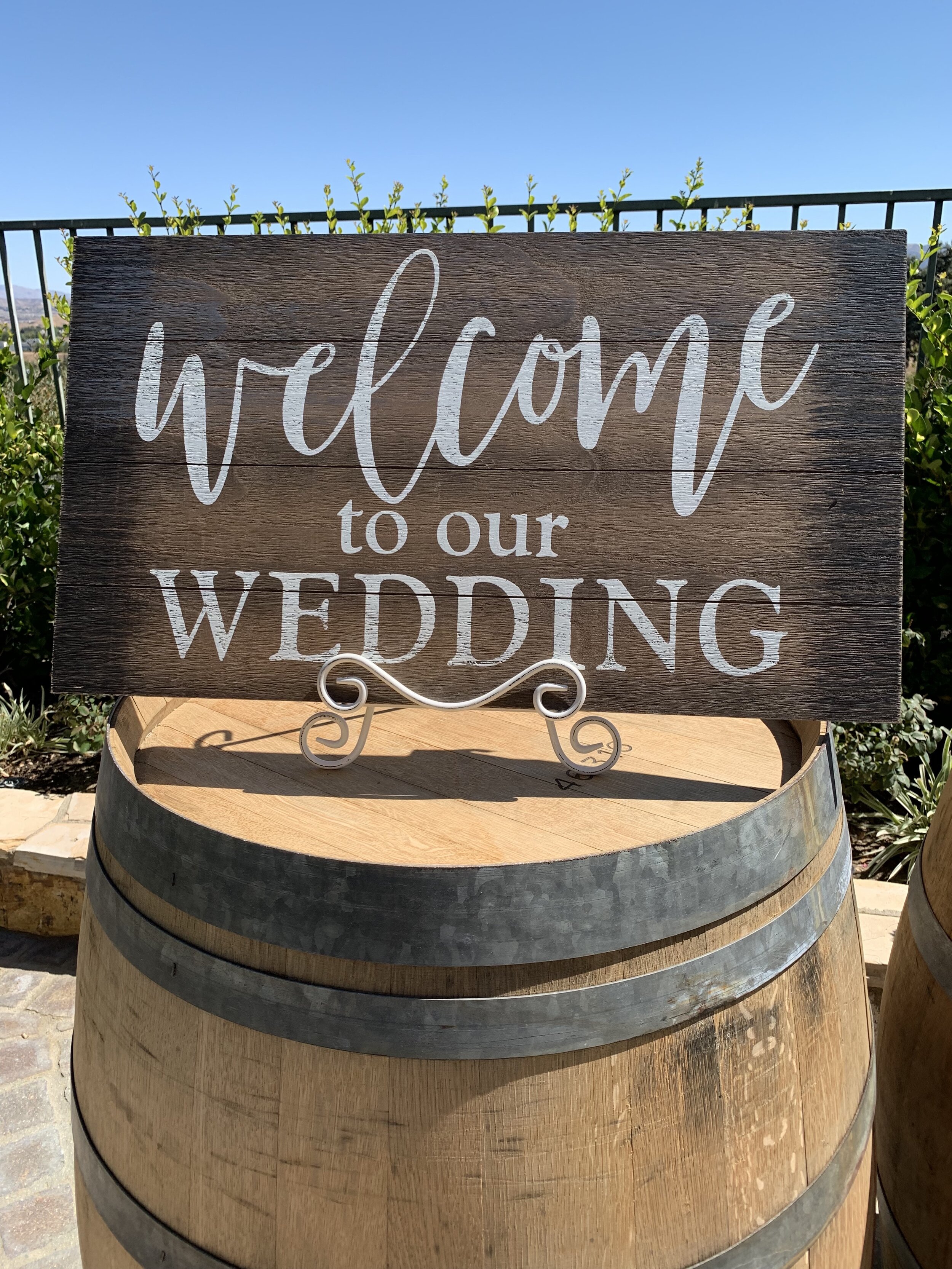 Barnwood Welcome Sign