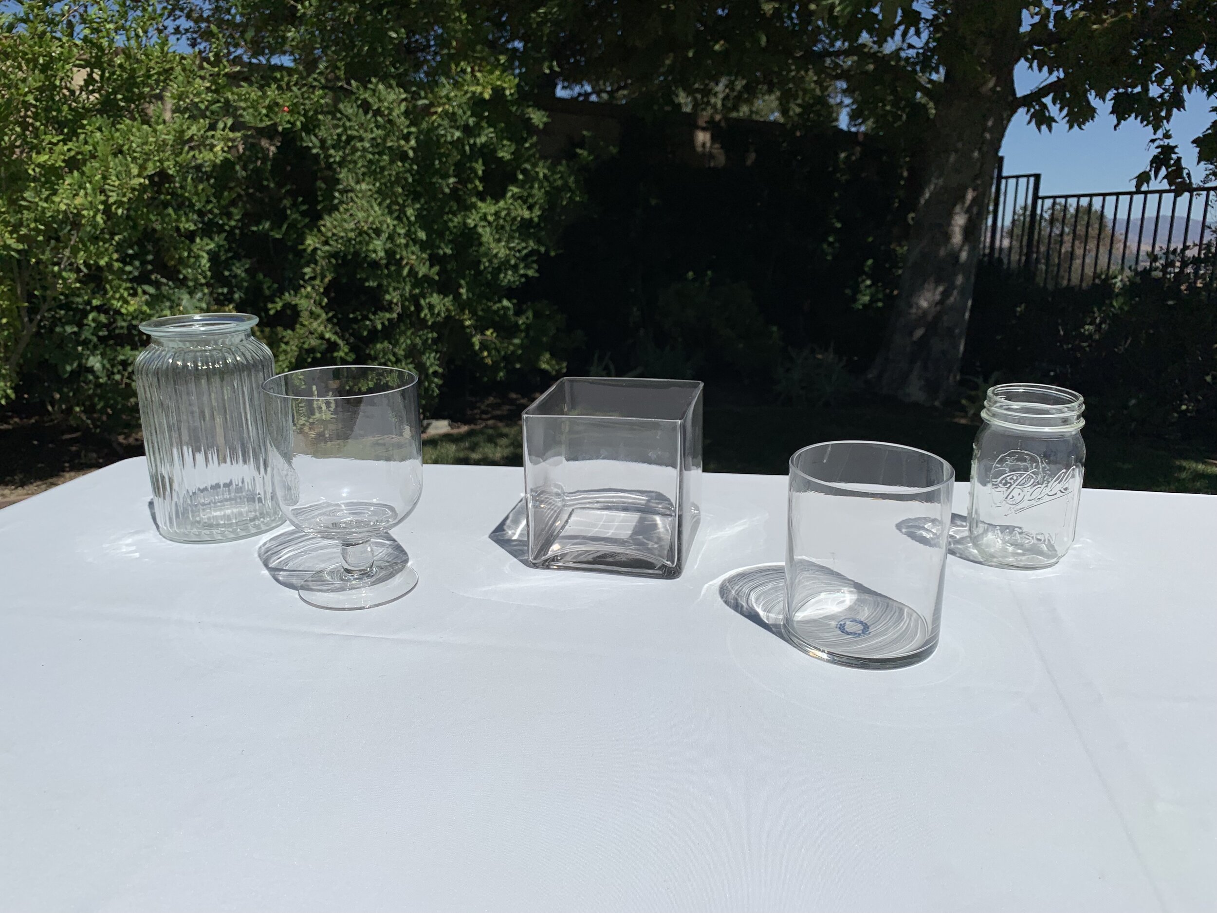 Misc. Table Top Glass Vases