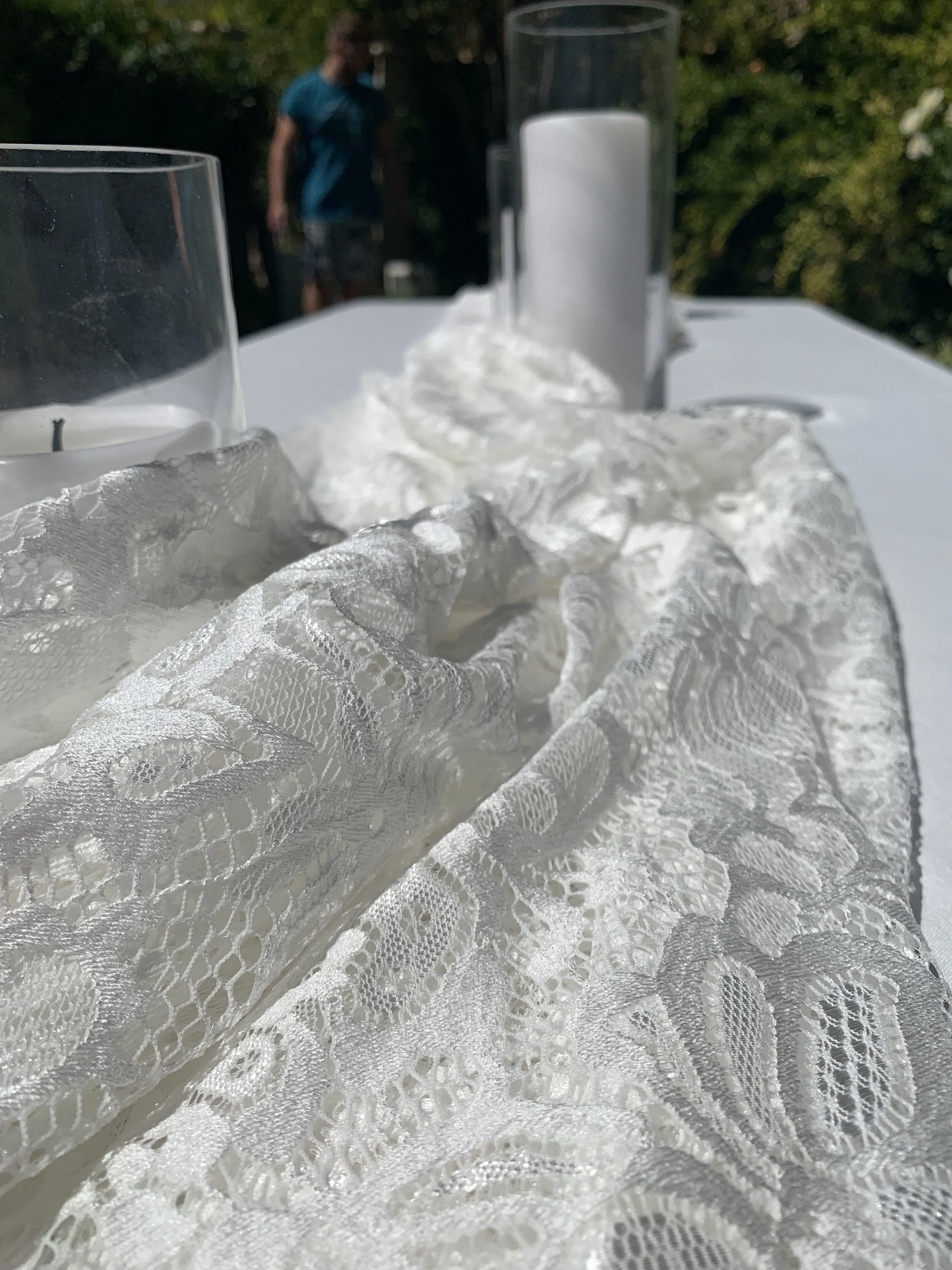White Lace Table Runner