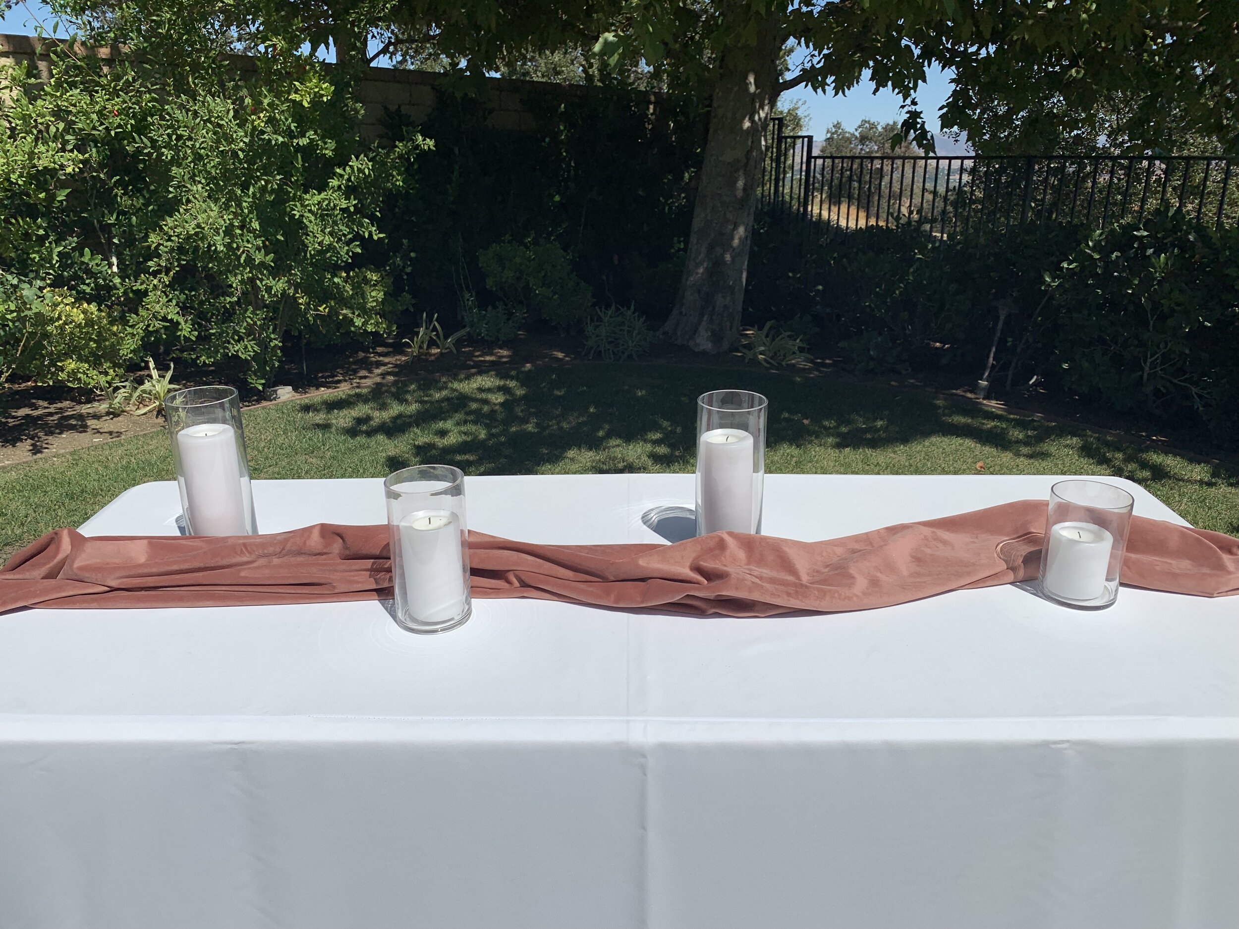 Blush Velvet 8ft Table Runner