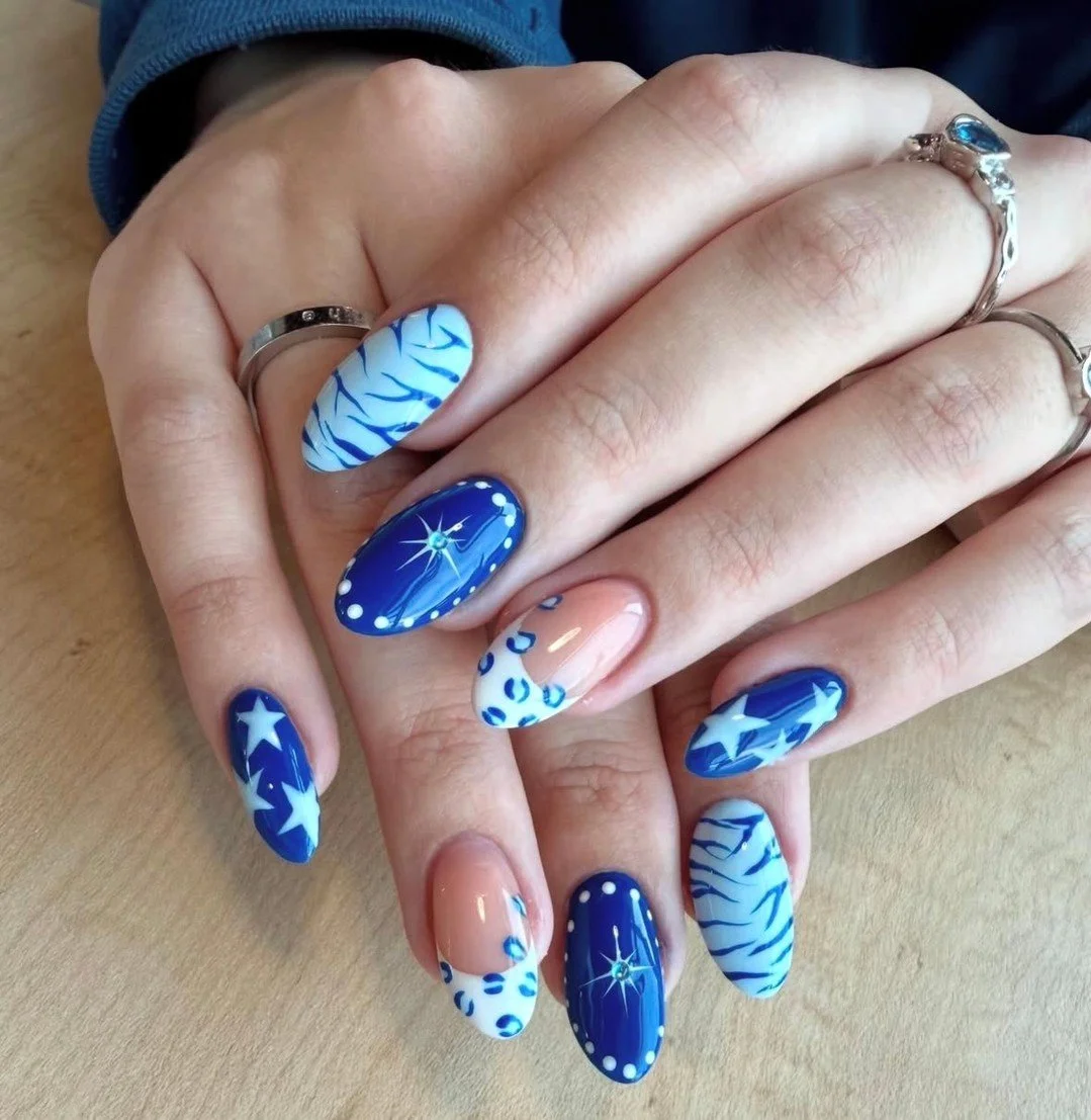 Blue is THE color for this summer 🩵 
Artist: McKenna