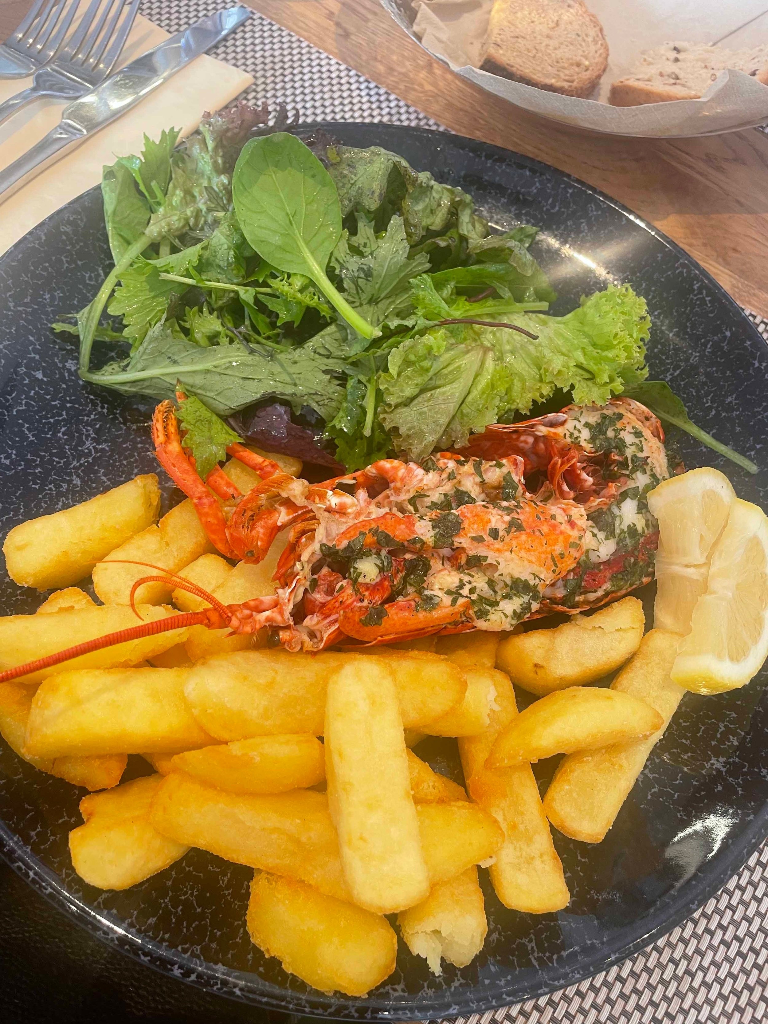 Lobster and chips in Pitenweem
