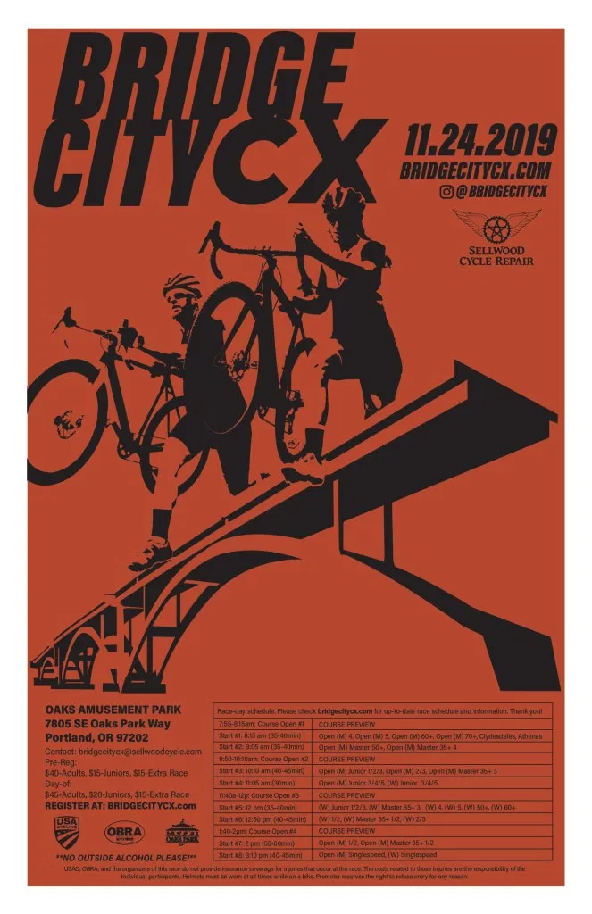 First Ever City Cyclocross - Oaks Amusement Park