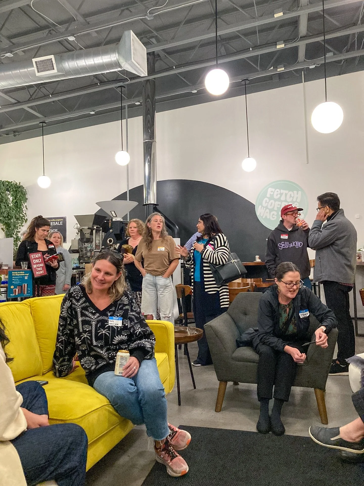 Thank you to everyone who came to our Sellwood-Moreland Business mixer last Thursday at @fetchroasters. What a joy to see this community of ours support and cheer each other on! 👏 

And a huge thank you to @fetchroasters and our previous 2025 hosts 